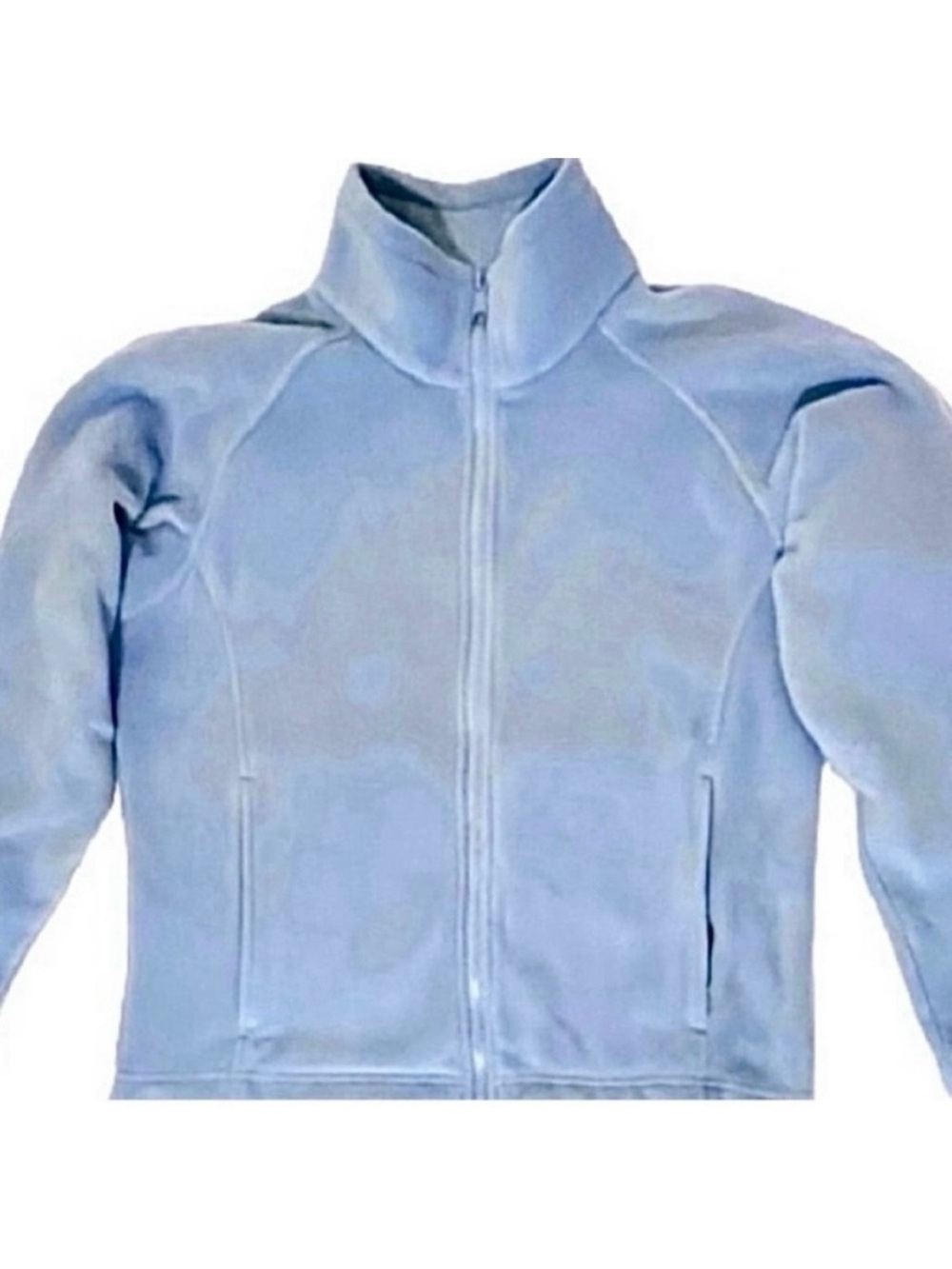 Columbia Women's Full Zip Fleece in Light Blue. Medium